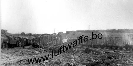 F-62340 Guines. Convoi ferroviaire détruit. Mai 40 (WH1)