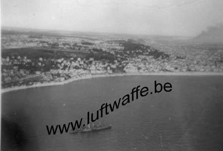 F-76600 Le Havre. Vue aérienne du port. 1940 (WL89)