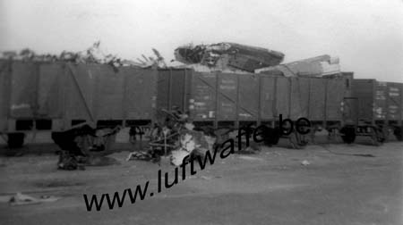 F-Nord de la France. Mai-juin 40. Train détruit (WL273)