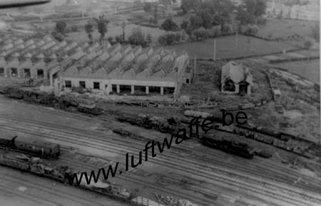 F-Nord de la France fin 40. Gare détruite (WL285)